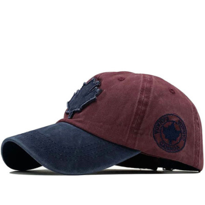 Canada Mixed colour Wash retro old Cap men's caps versatile Women's Cap cap wholesale Caps