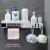 Slingifts Bathroom Corner Shelf Rotatable Wall-Mounted Drain Rack Adhesive Shower Caddy 4 Hooks Bath Kitchen Organizer