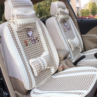 Car seat cover four seasons general Car seat cushion Car cloth cover all-wrapped linen seat cover