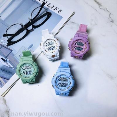 New unicorn student waterproof digital watch piggy bank multi - functional luminous watch