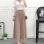 New women's trousers pure color hundred pleats jumbled hemp wide leg trousers eight casual pants manufacturers direct sales supply