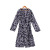 New coralline camouflage print pajamas simple long men's multi-needle bathrobe long sleeve thermal home robe