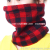 Winter Fashion Scarf Plaid Knitted Windproof Fleece Thickened Headgear Elastic Thermal Bandana Scarf Neck Scarf