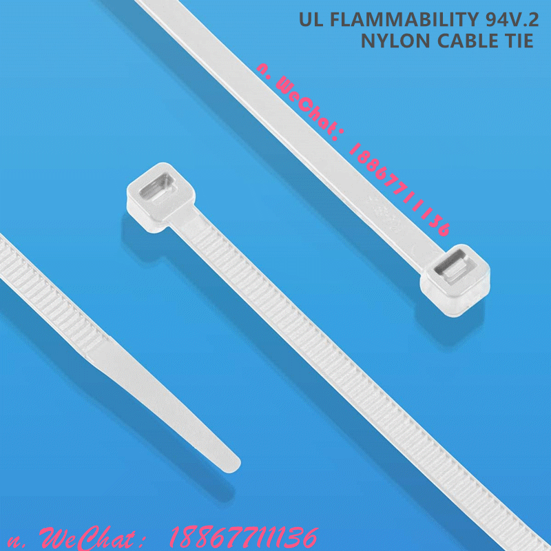 Plastic zipper tie zipper tie heavy duty tie strap environmentally enhanced lock weighs 60 LBS tensile strength white