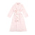 New pink stripe long sleeve cardigan pyjamas autumn and winter coral fleece pro-skin home bathrobe manufacturers wholesale