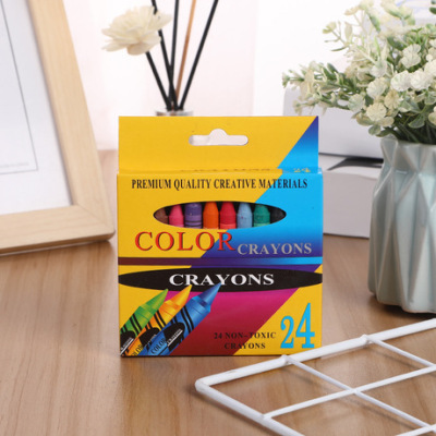 Creative 24 color children's painting graffiti crayon student brush stationery set kindergarten gift wholesale