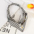 New Korean version of stripe printing facial mask Hair Band Elastic Cross Simple retro hair Accessories Spot