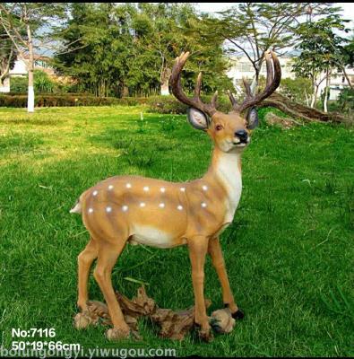 Sika deer series garden resin crafts