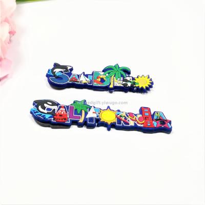 Travel souvenir 3D magnet PVC soft rubber magnet promotion gifts make samples