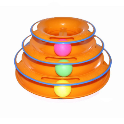 Pet supplies new cat tri-layer recreation plate cat rotating plate to amuse the cat artifact cat puzzle toy track ball
