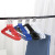 0858 Wholesale Bold Type Metal Iron Wire PVC Coated Hanger Creative Home Groove Non-Slip Multifunctional Drying Rack