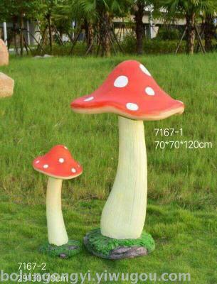 Mushroom series garden resin FRP arts and crafts