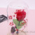 Eternal life flower glass cover arts and crafts creative home atmosphere hall decoration New Year's birthday wedding gift
