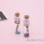 Transparent wishing bottle drifting bottle lucky star wooden plug-in cylindrical small glass bottle creative gifts