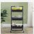 Black and white bathroom, kitchen, living room, third floor, movable, multi-functional shopping cart, perforation-free