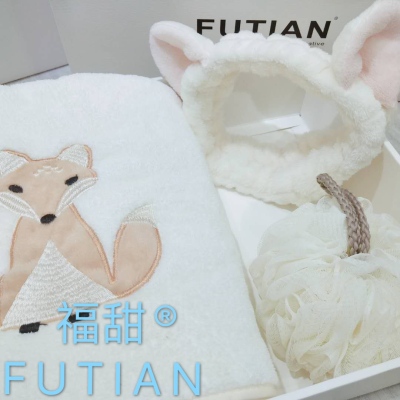 Futian - super fine fiber baby by super soft absorbent newborn baby blanket express baby bb hair bath towel