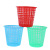 Factory Direct Sales Cleaning Storage Plastic Trash Can Colorful Pp Material Office Wastebasket Household Hollow Trash Can