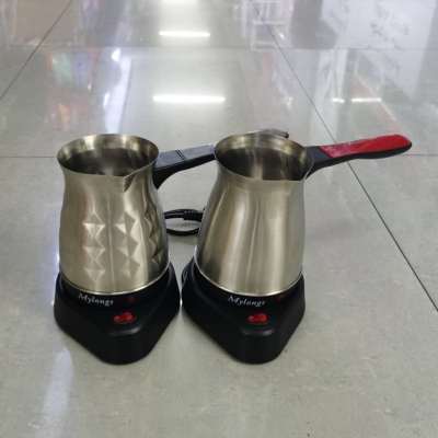 Electric stainless steel Turkish coffee pot can be used for coffee, tea and milk
