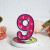 Wholesale Hot Color Digital Wax Candle 0-9 Birthday Digital Candle Cake Baking Shop Party Decoration Supplies