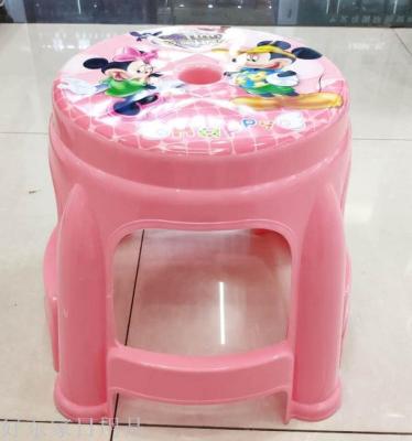 Factory Direct Creative Plastic Cartoon Children's Stool Small Bench Home Shoes Changing Thickened Simple Bathroom Kindergarten