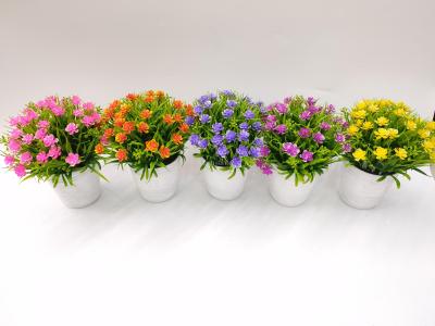 New white basin spring grass series millet orchids simulation flower bonsai series set false flowers