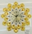 Factory Direct Sales Foreign Trade Wrought Iron Metal Dial Glass Clock Dial Home Quartz Clock Amazon Cross-Border Small Gold