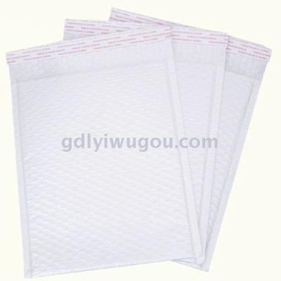 White Composite Pearlescent Film Bubble Envelope Bag Thickened Shockproof Express Envelope Bubble Cloth Bag Book Waterproof Bag