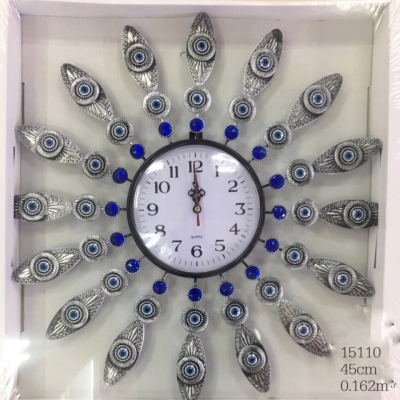 Factory Direct Sales Foreign Trade Wholesale Amazon Cross-Border Personality Antique Copper Antique Silver Turkish Blue Eyes Muslim Watch