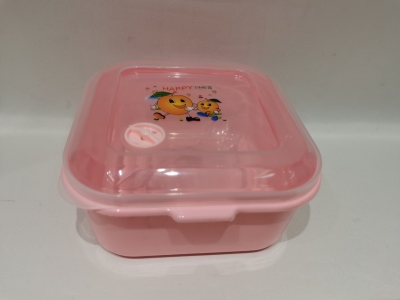 H56-0211 Large Capacity Lunch Box Bento Box Students Bring Meals Fruit Container Bee Plastic Japanese Lunch Box