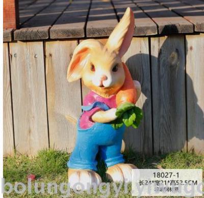 Rabbit resin crafts set pieces