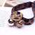 South Korea East Gate Leopard Grain Wide Rubber Band letter rope Pearl ring Knot hair rope two yuan shop Supply Headwear