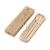 FK- round handle three-piece cowhide box set of student portable wheat straw tableware set with knife, fork and spoon