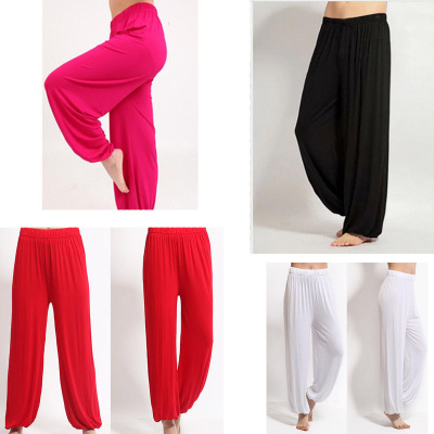 Leisure broad leg modell knickerbockers men and women with spring and summer morning exercise tai chi square dance in the elderly pants produced