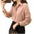 Plus-size women's fall wear simple shirt and women's long sleeved chiffon blouse go with plain han fan undershirt