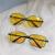 New metallic sunglasses night vision goggles for drivers at night men's fashion glasses night vision yellow lenses