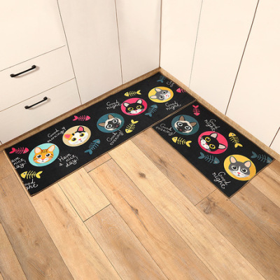 Soft printed kitchen mat non-slip carpet digital printed floor mat custom floor mat bathroom kitchen floor mat