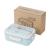 FK- biodegradable wheat straw box box bento box sealed with cover double square box