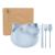FK- cartoon cat four-piece set of wheat straw spoon fork and chopsticks tableware set cartoon separated plate
