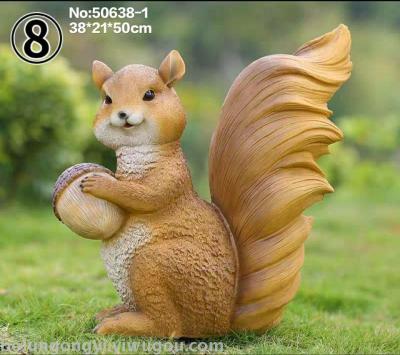 Squirrel series garden resin crafts