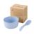 FK- wheat round bowl spoon wheat straw tableware set for children wheat bowl spoon two-piece set for children