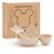 FK - mickey four new cartoon mickey big head bowl set of wheat straw bowl tableware set of four