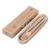 FK - new 3 - piece naked portable wheat straw tableware set environmental protection spoon fork chopsticks set