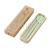 FK- round handle three-piece nude student portable wheat straw tableware set with knife, fork and spoon