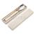 FK- square handle two - piece bare wheat straw portable tableware set 304 stainless steel chopsticks spoon