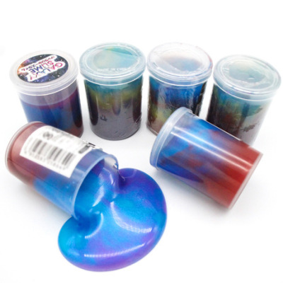 Colorful New Medium Cup Pearl Colorful Crystal Mud Slime Sand Skin Glue Children Spoof Plasticine