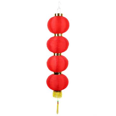 Eight inches four series of red lantern silk wire round waterproof 20cm festive National Day custom Spring Festival