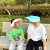 Children's shell hat Korean version of Children's face periodic sun hat tide web celebrity uv protection sunshade empty