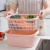 Jh-8227 double plastic washbowl blacktop basket kitchen washbasket fruit basket fruit tray household fruit bowl