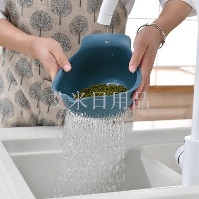 Jh-8881 kitchen rice washing machine rice sifter fruit and vegetable washing basket blackening basket