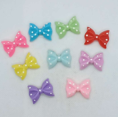 Children's Resin Hair Elastic Hairpin Accessories DIY Phone Case Material Water Cup Stationery Bag Beauty Decoration Bow Tie